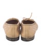 Chanel Interlocking CC Logo Leather Flats