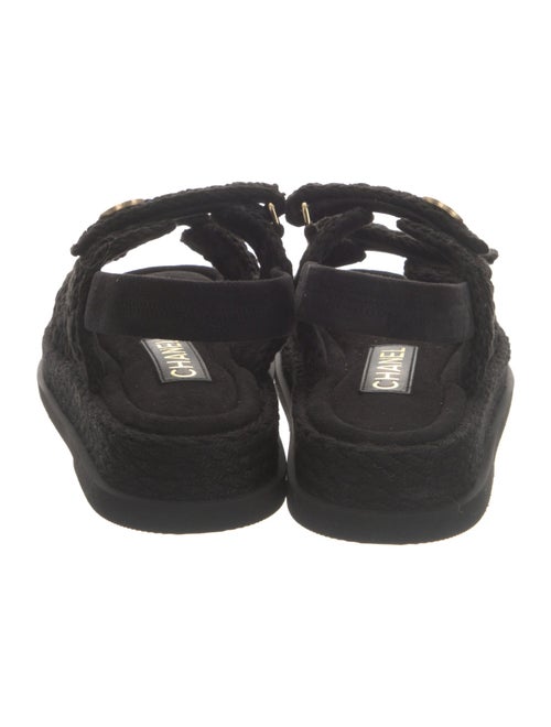 Chanel 2025 Interlocking CC Logo Slingback Sandals