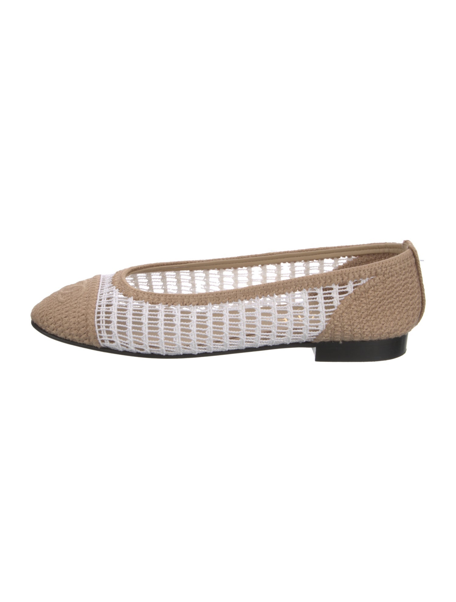 Chanel 2025 Interlocking CC Logo Ballet Flats