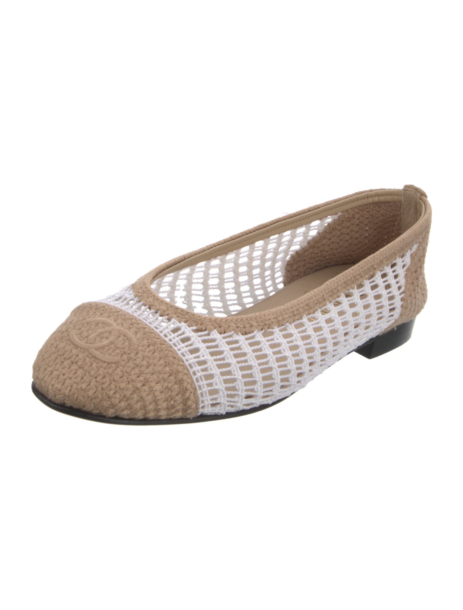 Chanel 2025 Interlocking CC Logo Ballet Flats