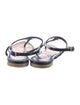 Chanel T-Strap Interlocking CC Logo T-Strap Sandals