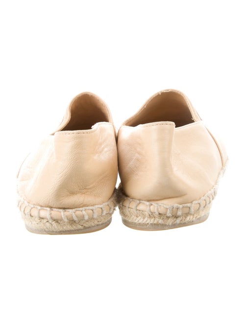 Chanel Interlocking CC Logo Leather Espadrilles