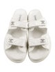 Chanel Interlocking CC Logo Leather Sandals