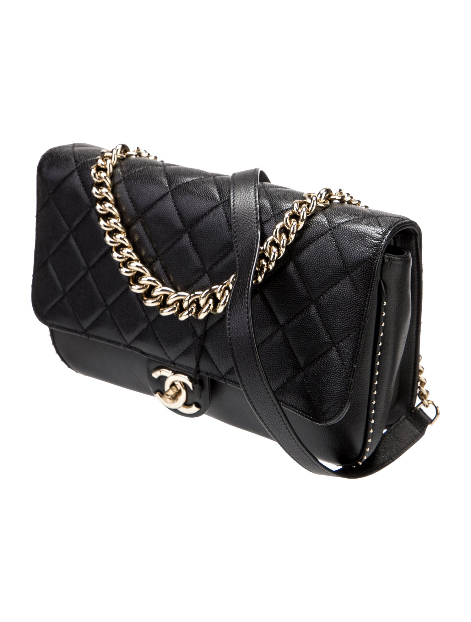 Chanel Large Studded CC Flap Bag