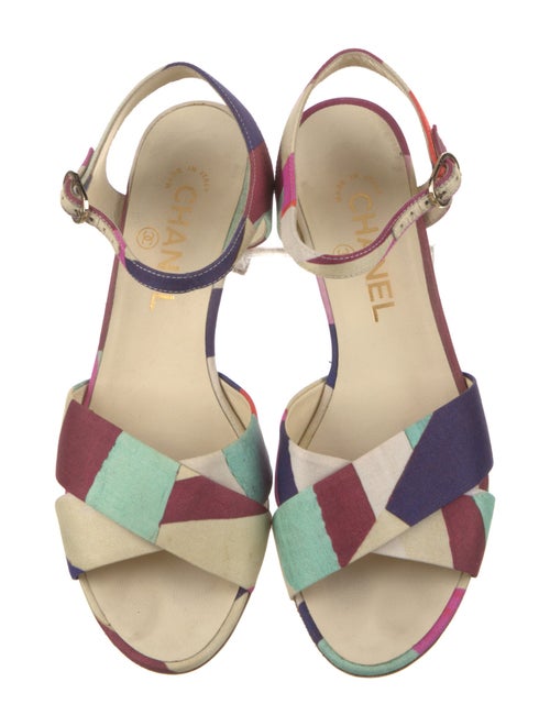 Chanel 2016 Interlocking CC Logo Sandals