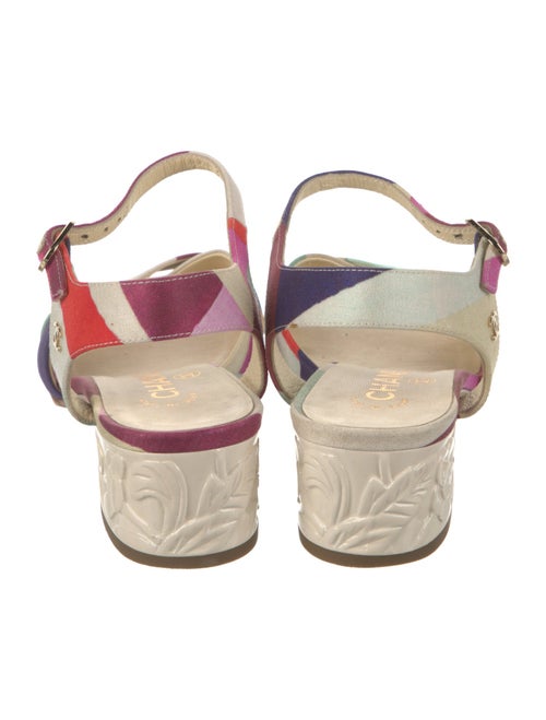 Chanel 2016 Interlocking CC Logo Sandals