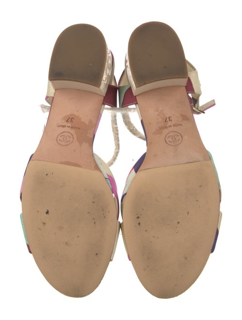 Chanel 2016 Interlocking CC Logo Sandals