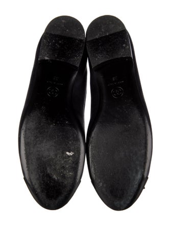 Chanel Interlocking CC Logo Satin Ballet Flats
