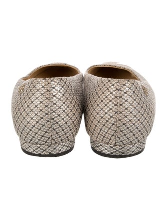 Chanel Interlocking CC Logo Glitter Accents Flats