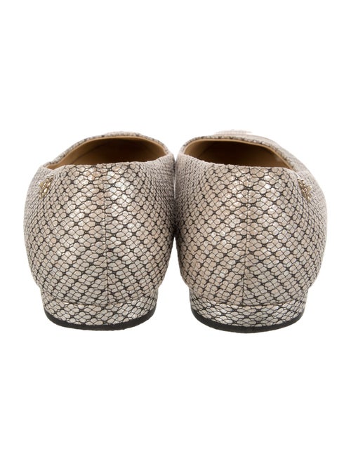 Chanel Interlocking CC Logo Glitter Accents Flats