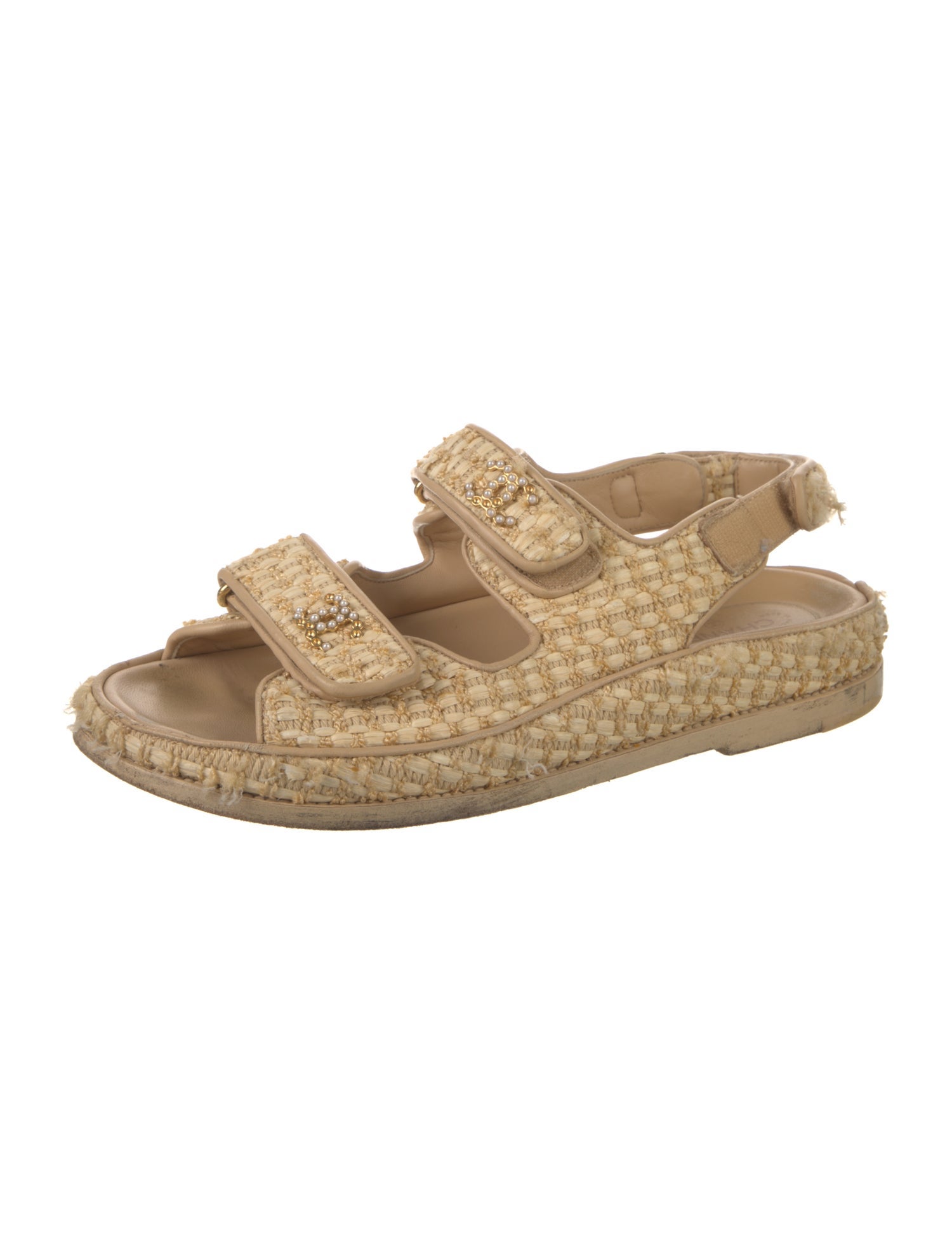 Chanel 2021 Interlocking CC Logo Espadrilles