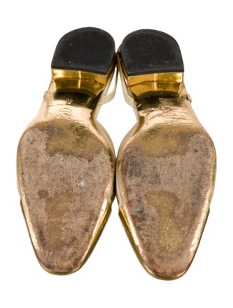 Chanel Slingback Interlocking CC Logo Slingback Flats