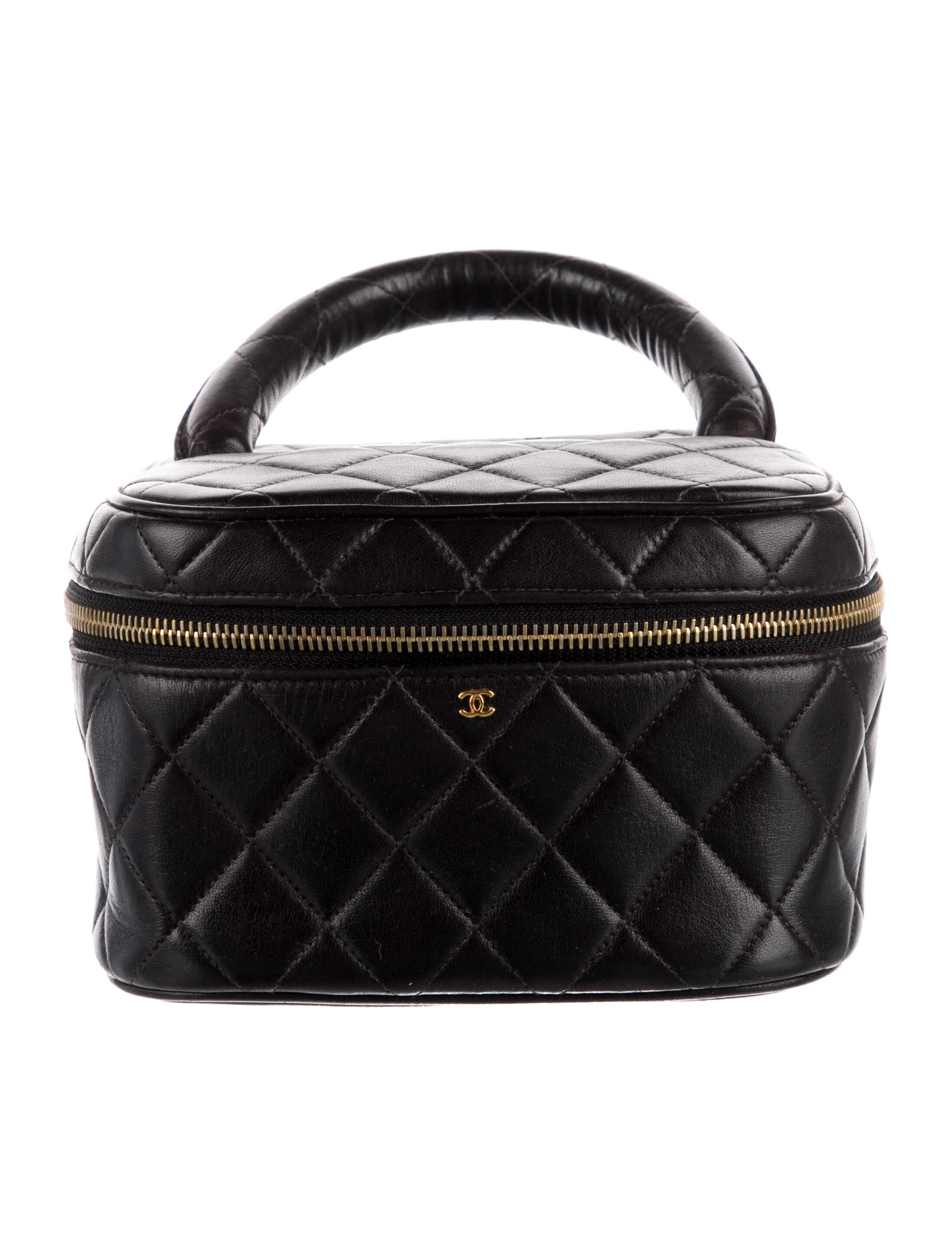 Chanel Quilted CC Vanity Case