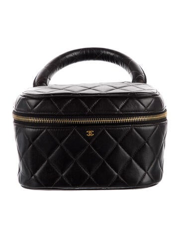 Chanel Cosmetic Bags Quilted CC Vanity Case