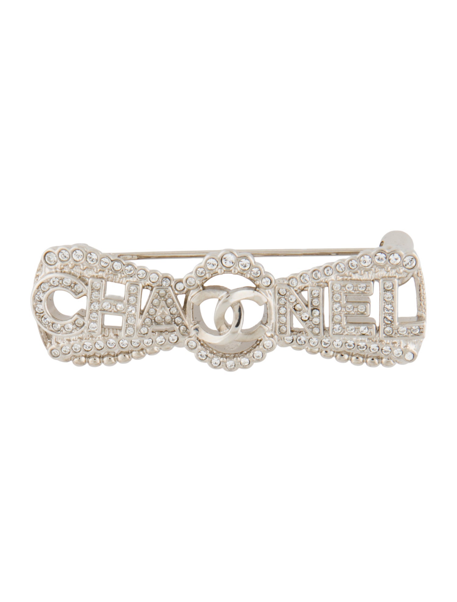 Chanel 2022 Strass CHA-NEL Brooch