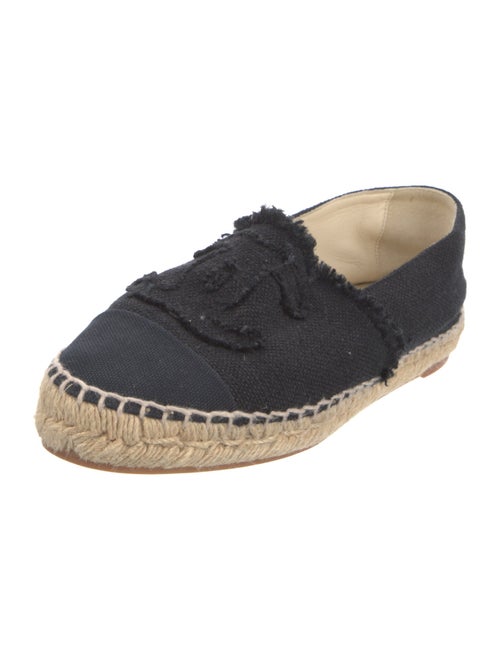 Chanel Interlocking CC Logo Canvas Espadrilles