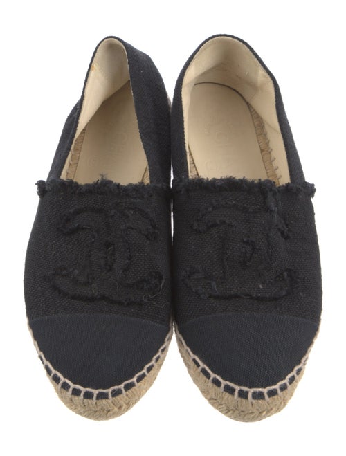 Chanel Interlocking CC Logo Canvas Espadrilles