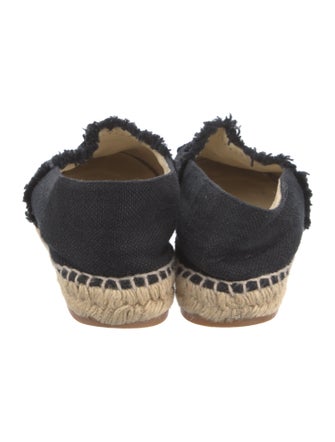 Chanel Interlocking CC Logo Canvas Espadrilles