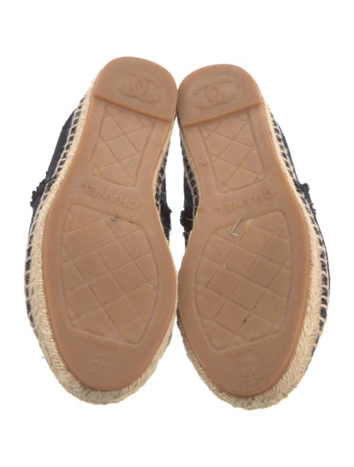 Chanel Interlocking CC Logo Canvas Espadrilles