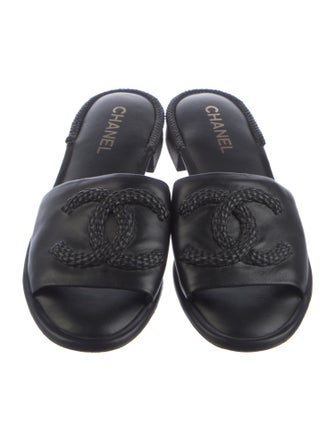 Chanel 2020 Interlocking CC Logo Slides