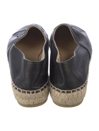 Chanel Interlocking CC Logo Lambskin Espadrilles
