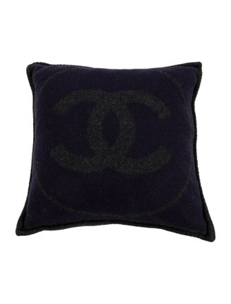 Chanel Wool CC Throw Pillow