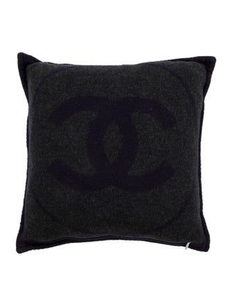 Chanel Wool CC Throw Pillow