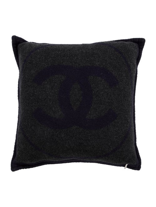 Chanel Wool CC Throw Pillow