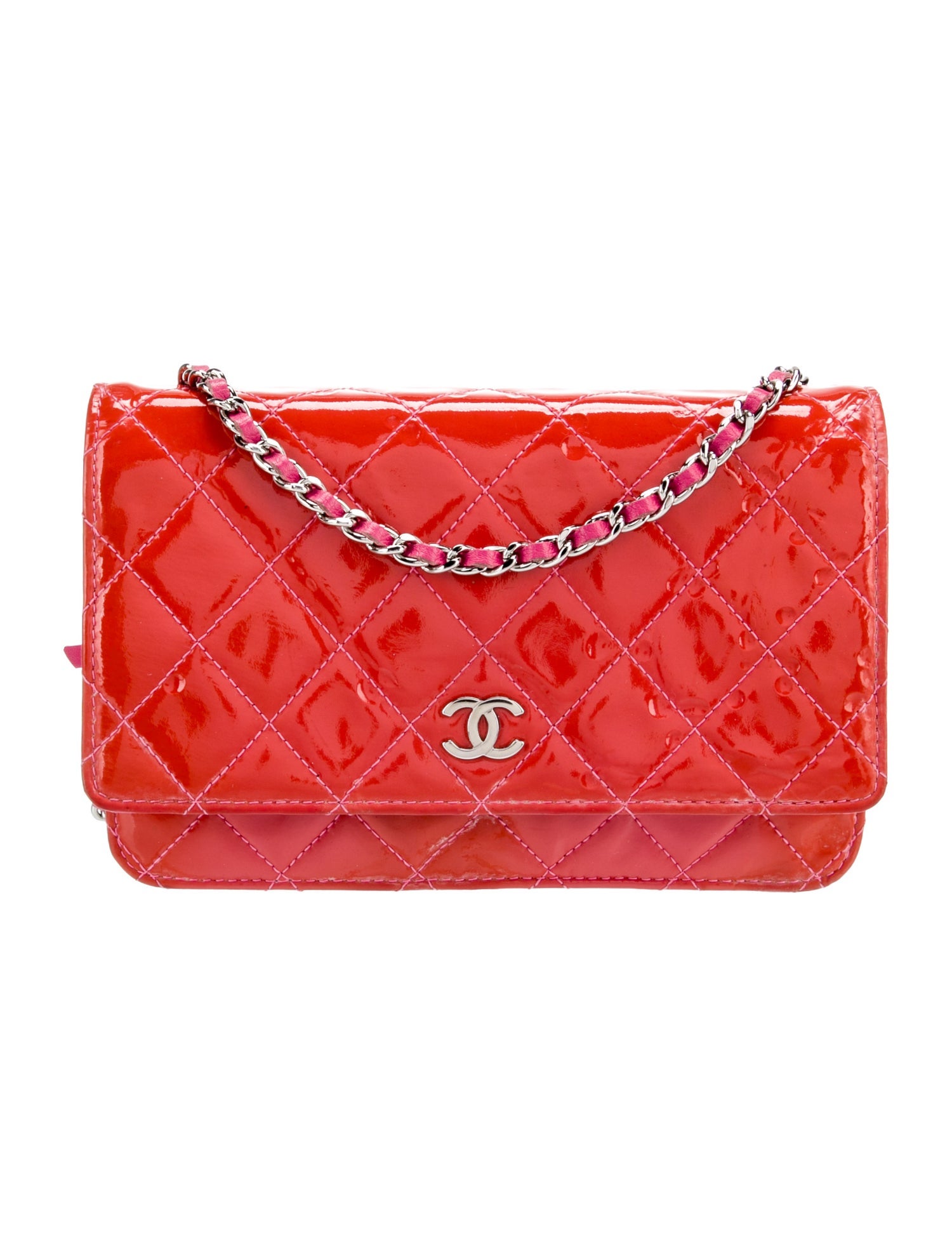 Chanel Classic Patent Wallet On Chain