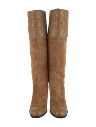 Chanel 2023 Interlocking CC Logo Boots