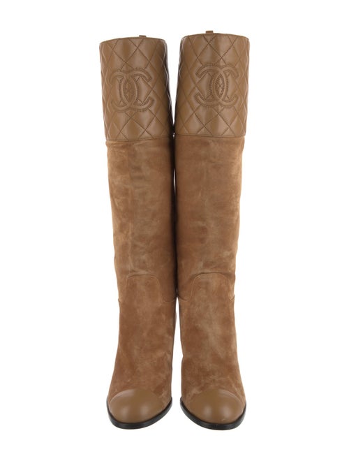 Chanel 2023 Interlocking CC Logo Boots