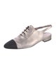 Chanel 2023 Interlocking CC Logo Slingback Flats