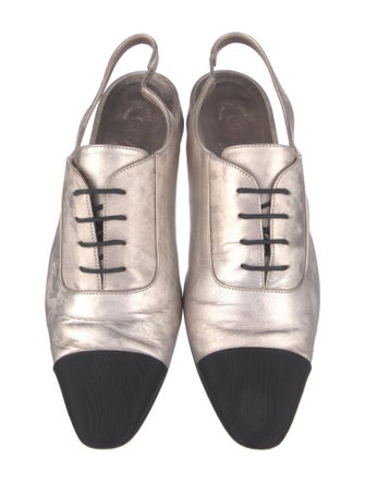 Chanel 2023 Interlocking CC Logo Slingback Flats