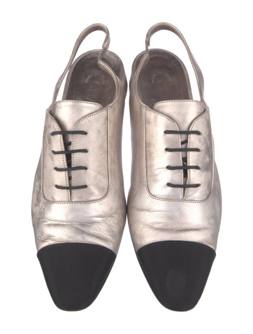 Chanel 2023 Interlocking CC Logo Slingback Flats