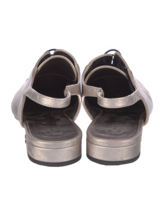 Chanel 2023 Interlocking CC Logo Slingback Flats