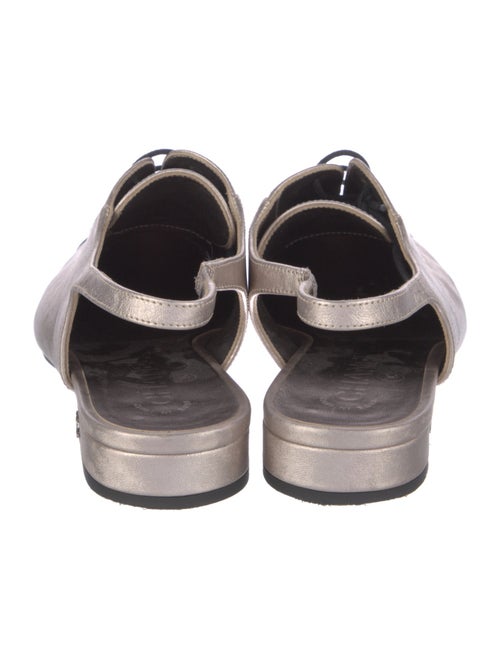 Chanel 2023 Interlocking CC Logo Slingback Flats