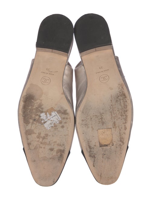 Chanel 2023 Interlocking CC Logo Slingback Flats