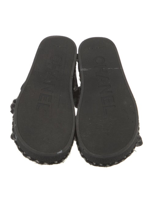 Chanel Interlocking CC Logo Slingback Sandals