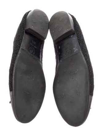 Chanel 2012 Interlocking CC Logo Ballet Flats