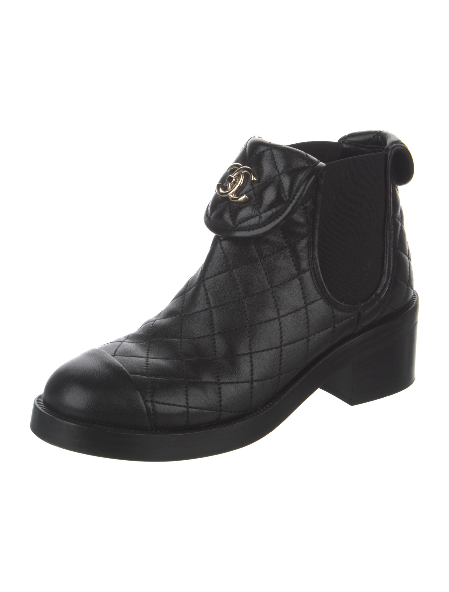 Chanel 2023 Interlocking CC Logo Boots
