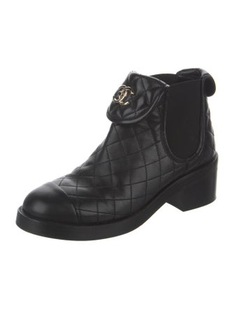 Chanel 2023 Interlocking CC Logo Boots