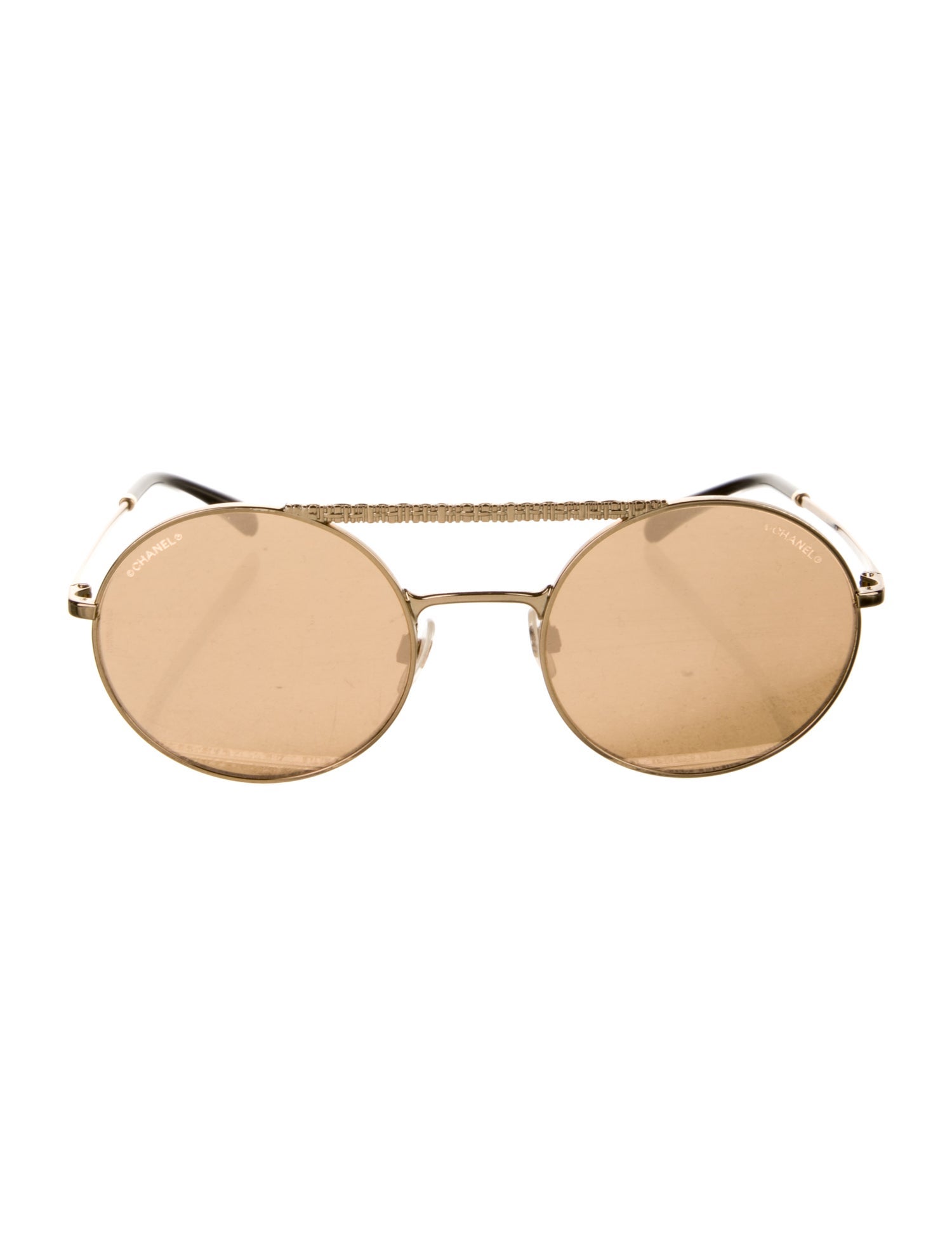Chanel Interlocking CC Logo Round Sunglasses