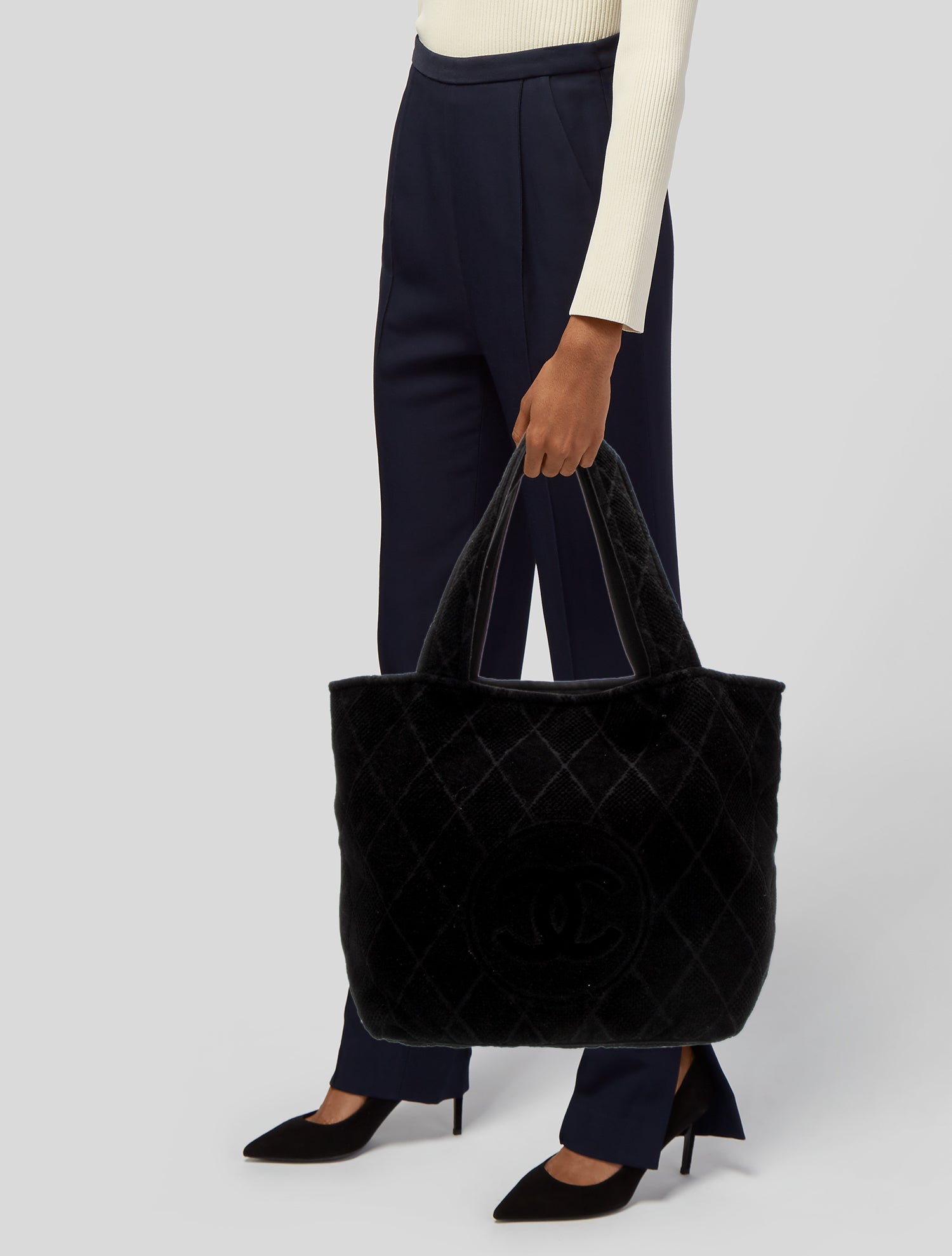 Chanel 2023 Terry Cloth Beach Tote Set