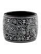 Chanel Strass & Resin Argyle Etched Hinged Bangle