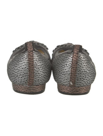 Chanel Interlocking CC Logo Mesh Ballet Flats