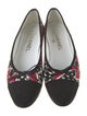 Chanel Interlocking CC Logo Canvas Ballet Flats
