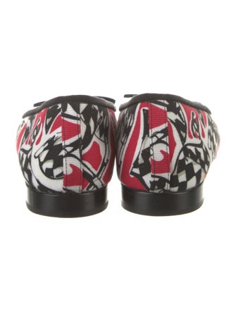 Chanel Interlocking CC Logo Canvas Ballet Flats