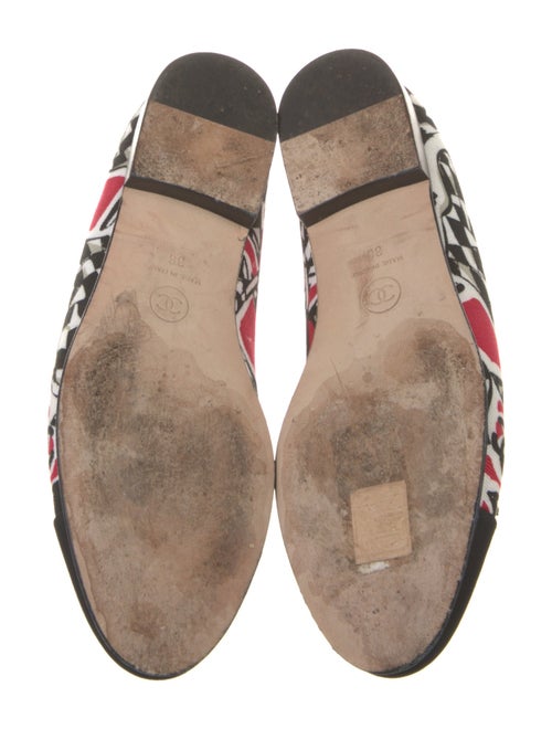 Chanel Interlocking CC Logo Canvas Ballet Flats