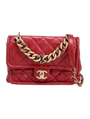Chanel Crossbody Bags Small Chain Link Quilted Flap Bag