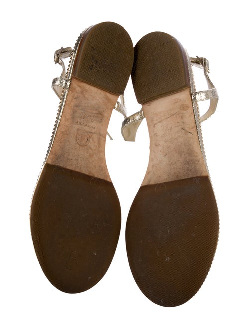 Chanel 2014 Interlocking CC Logo T-Strap Sandals